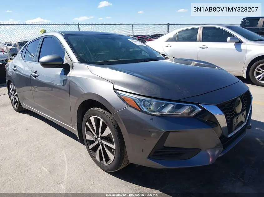 NISSAN SENTRA 2021, VIN 3N1AB8CV1MY328207
