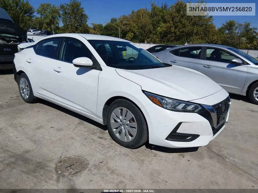 NISSAN SENTRA 2021, VIN 3N1AB8BV5MY256820