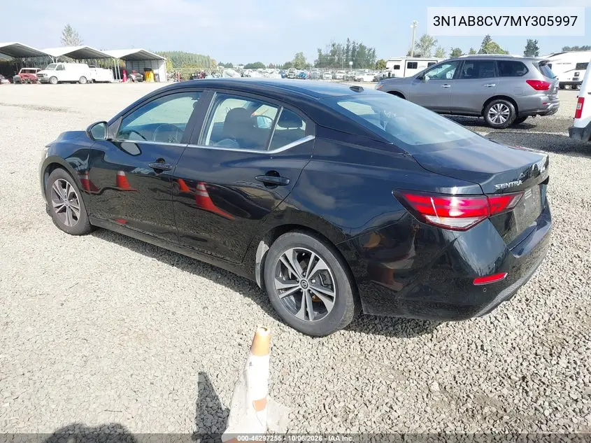 2021 NISSAN SENTRA VIN 3N1AB8CV7MY305997 — фото 3