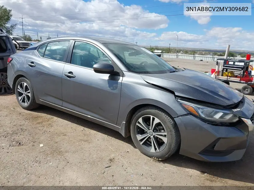 NISSAN SENTRA 2021, VIN 3N1AB8CV2MY309682