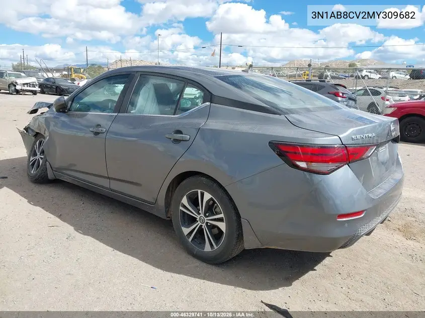 2021 NISSAN SENTRA VIN 3N1AB8CV2MY309682 — фото 3