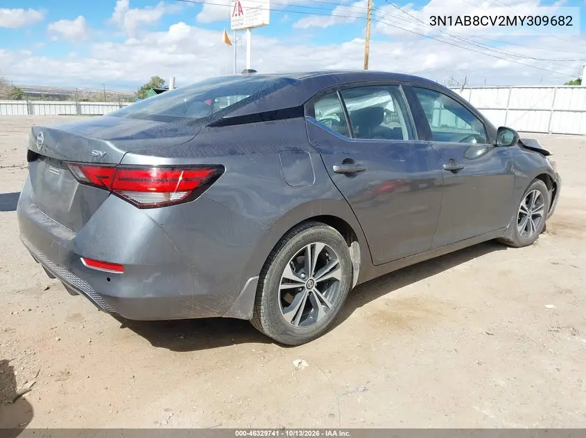 2021 NISSAN SENTRA VIN 3N1AB8CV2MY309682 — фото 4