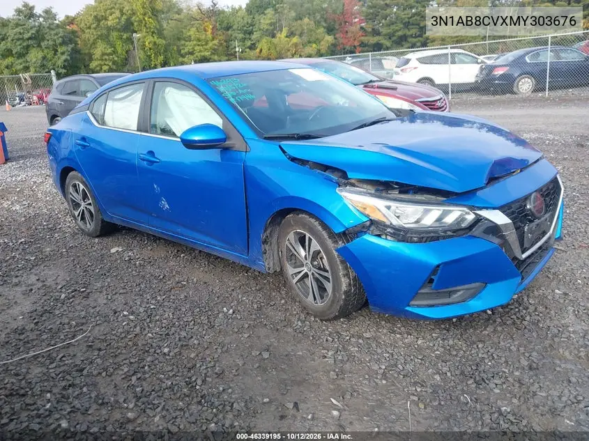 NISSAN SENTRA 2021, VIN 3N1AB8CVXMY303676
