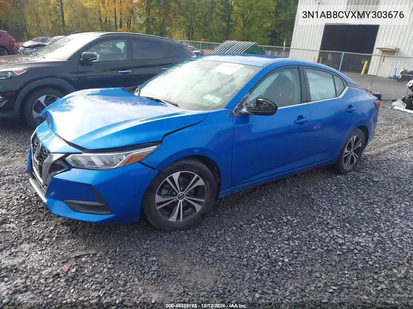 2021 NISSAN SENTRA VIN 3N1AB8CVXMY303676 — фото 2