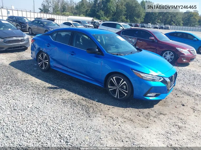 NISSAN SENTRA 2021, VIN 3N1AB8DV9MY246465