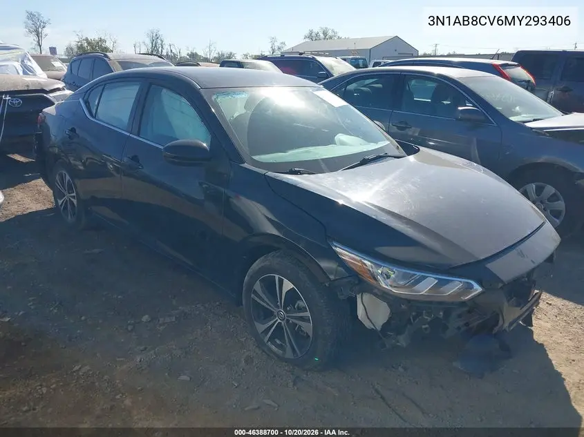NISSAN SENTRA 2021, VIN 3N1AB8CV6MY293406