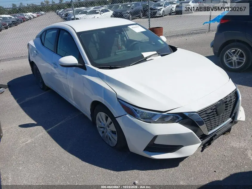 NISSAN SENTRA 2021, VIN 3N1AB8BV5MY330267
