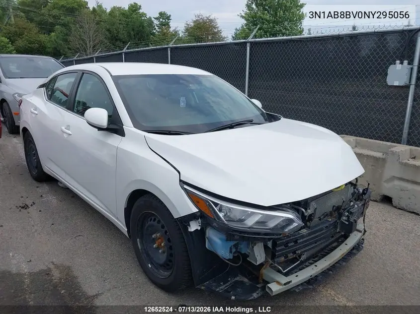 NISSAN SENTRA 2022, VIN 3N1AB8BV0NY295056