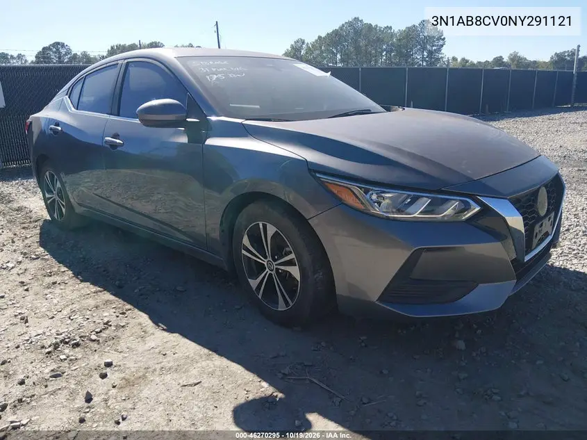 NISSAN SENTRA 2022, VIN 3N1AB8CV0NY291121