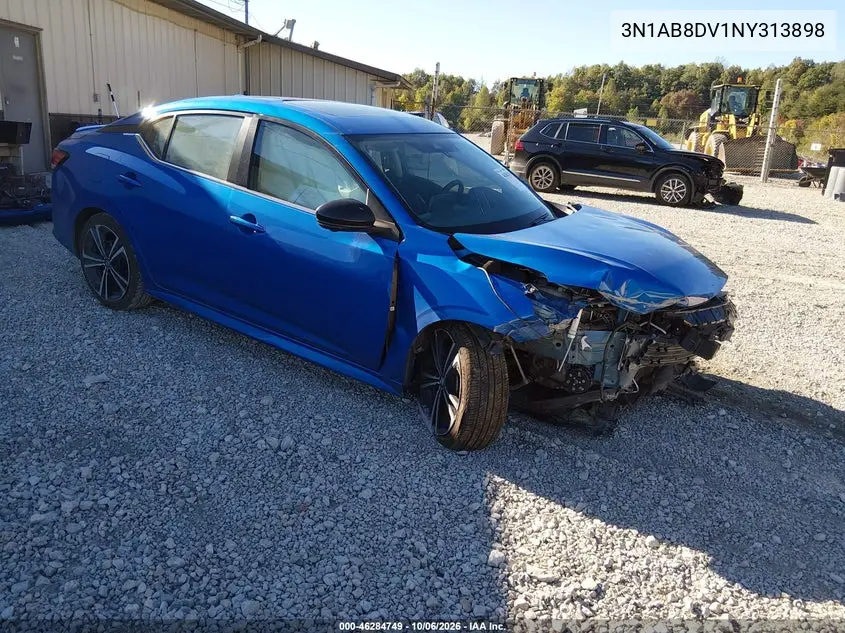 NISSAN SENTRA 2022, VIN 3N1AB8DV1NY313898