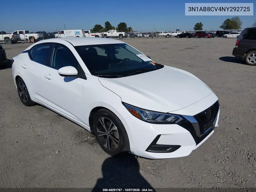 NISSAN SENTRA 2022, VIN 3N1AB8CV4NY292725