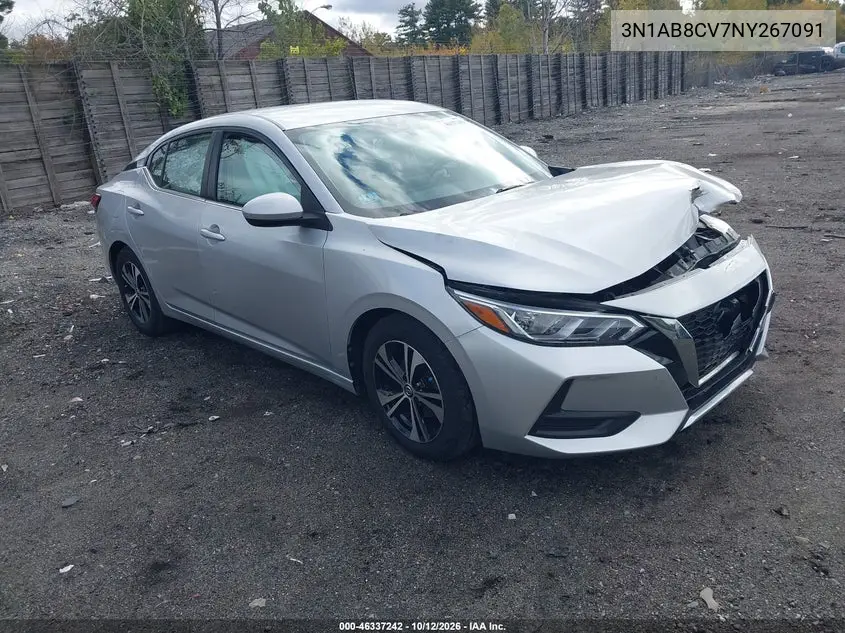 NISSAN SENTRA 2022, VIN 3N1AB8CV7NY267091