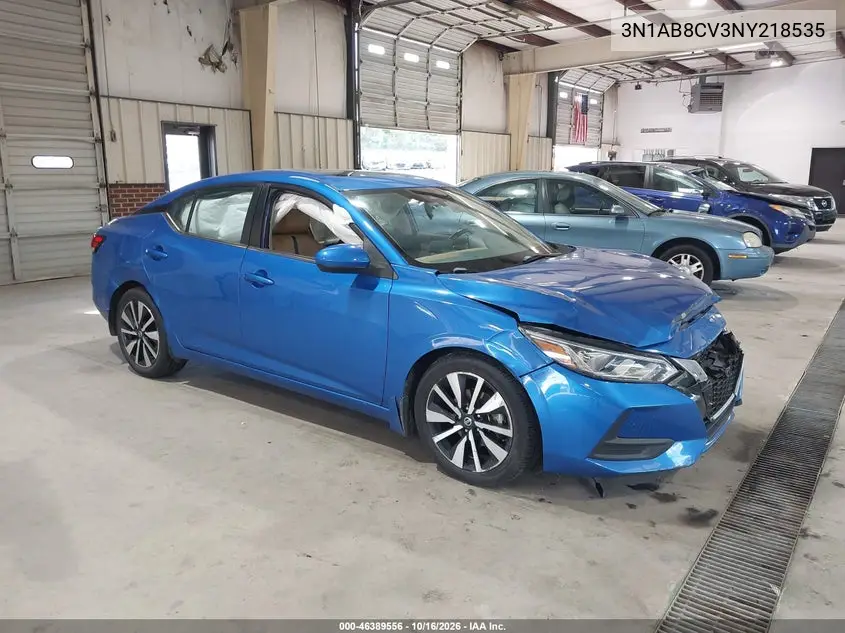 NISSAN SENTRA 2022, VIN 3N1AB8CV3NY218535