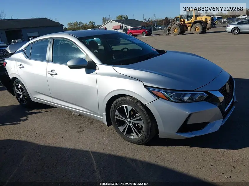NISSAN SENTRA 2022, VIN 3N1AB8CV6NY229268