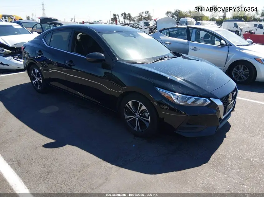 NISSAN SENTRA 2023, VIN 3N1AB8CV3PY316354