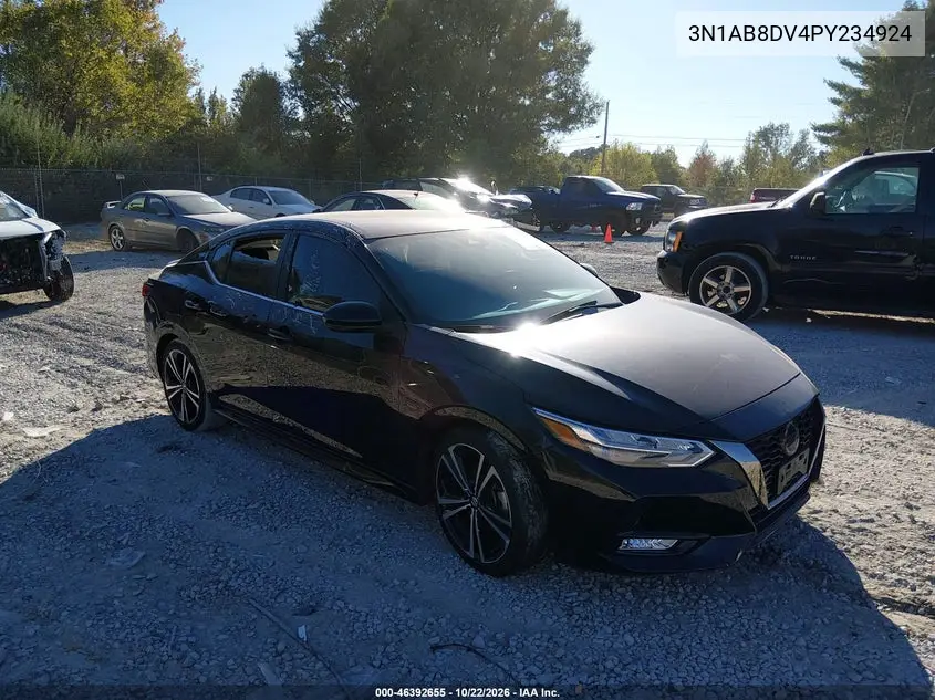 NISSAN SENTRA 2023, VIN 3N1AB8DV4PY234924