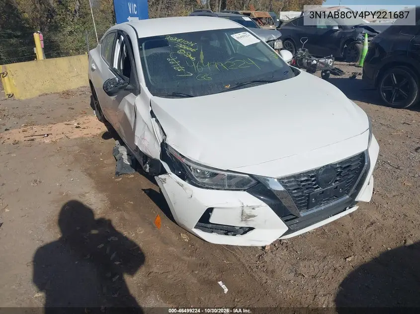 NISSAN SENTRA 2023, VIN 3N1AB8CV4PY221687