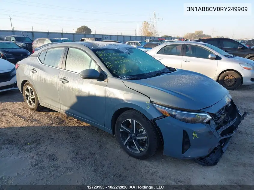 NISSAN SENTRA 2024, VIN 3N1AB8CV0RY249909