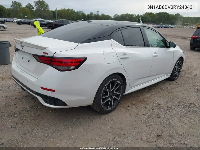 2024 NISSAN SENTRA VIN 3N1AB8DV3RY248431 — фото 4