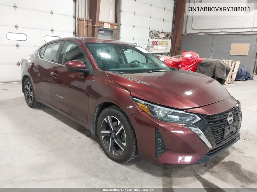 NISSAN SENTRA 2024, VIN 3N1AB8CVXRY388011