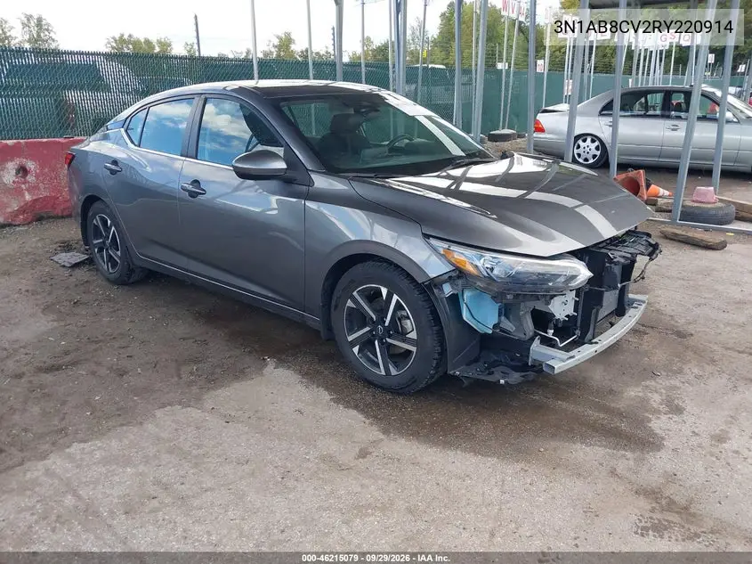 NISSAN SENTRA 2024, VIN 3N1AB8CV2RY220914