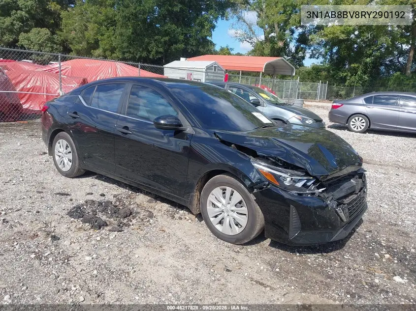 NISSAN SENTRA 2024, VIN 3N1AB8BV8RY290192