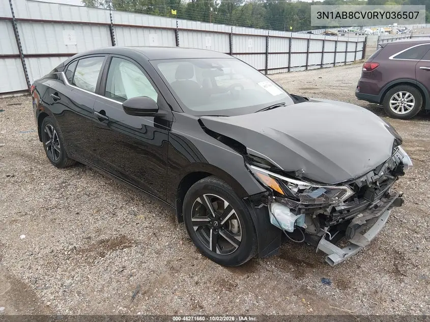 NISSAN SENTRA 2024, VIN 3N1AB8CV0RY036507