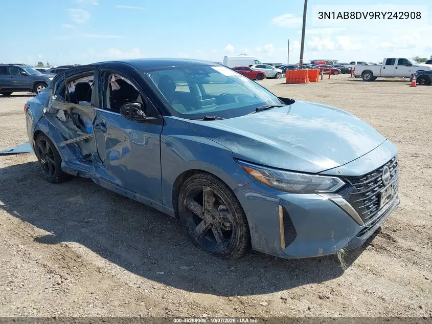 NISSAN SENTRA 2024, VIN 3N1AB8DV9RY242908