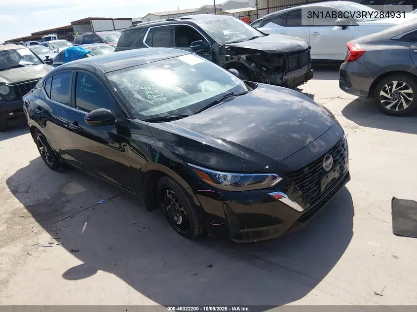 NISSAN SENTRA 2024, VIN 3N1AB8CV3RY284931