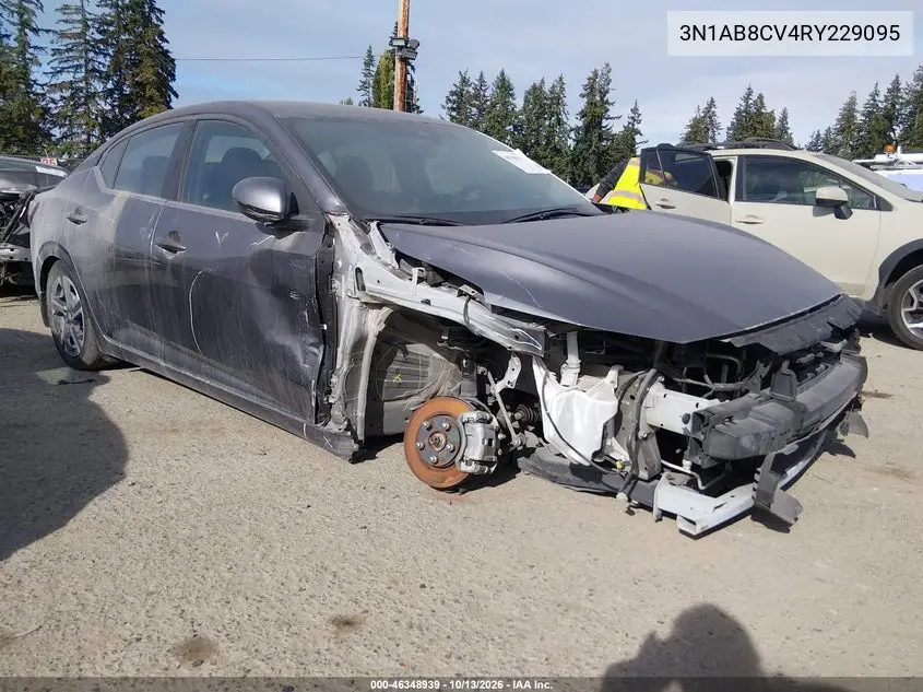 NISSAN SENTRA 2024, VIN 3N1AB8CV4RY229095