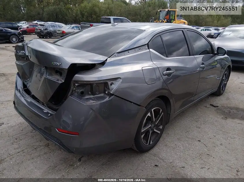 2024 NISSAN SENTRA VIN 3N1AB8CV7RY245551 — фото 4