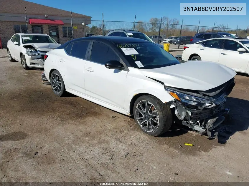NISSAN SENTRA 2024, VIN 3N1AB8DV0RY202507