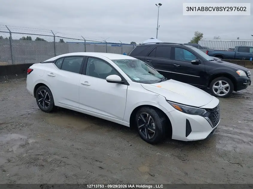 NISSAN SENTRA 2025, VIN 3N1AB8CV8SY297602