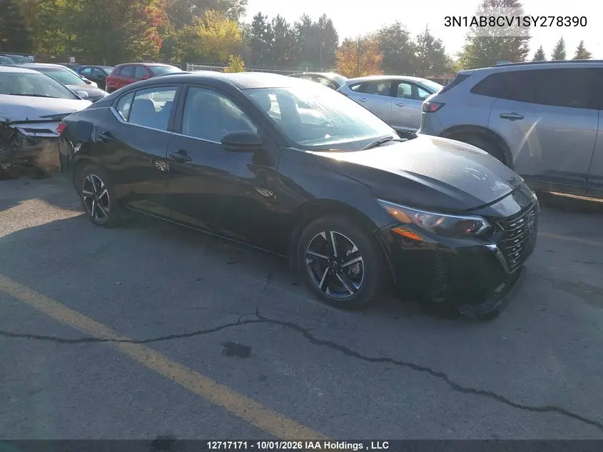 NISSAN SENTRA 2025, VIN 3N1AB8CV1SY278390