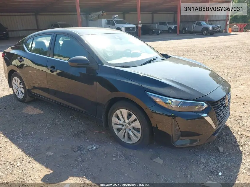 NISSAN SENTRA 2025, VIN 3N1AB8BV0SY367031