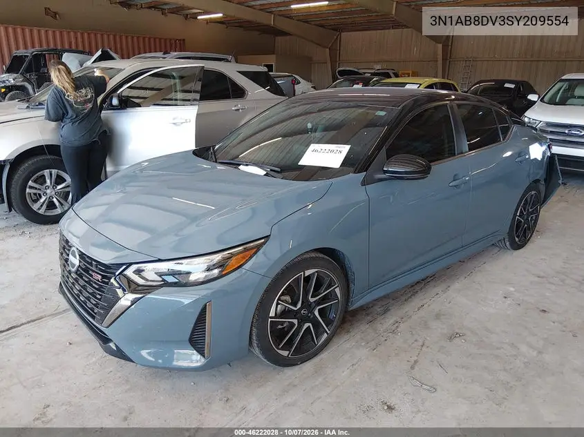 2025 NISSAN SENTRA VIN 3N1AB8DV3SY209554 — фото 2