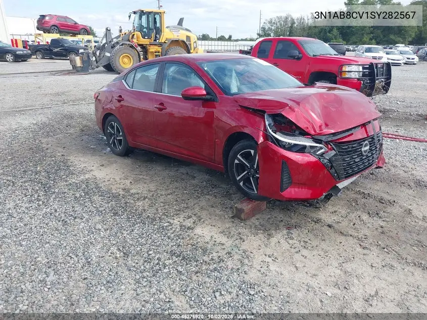 NISSAN SENTRA 2025, VIN 3N1AB8CV1SY282567