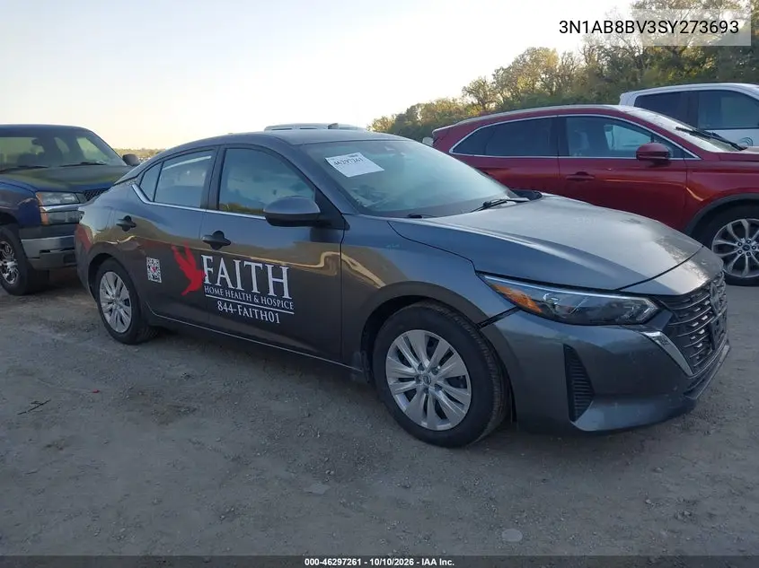 NISSAN SENTRA 2025, VIN 3N1AB8BV3SY273693