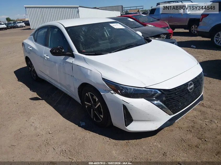 NISSAN SENTRA 2025, VIN 3N1AB8CV1SY344548