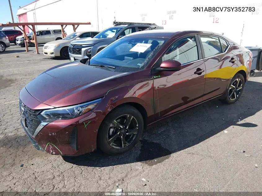 2025 NISSAN SENTRA VIN 3N1AB8CV7SY352783 — фото 2