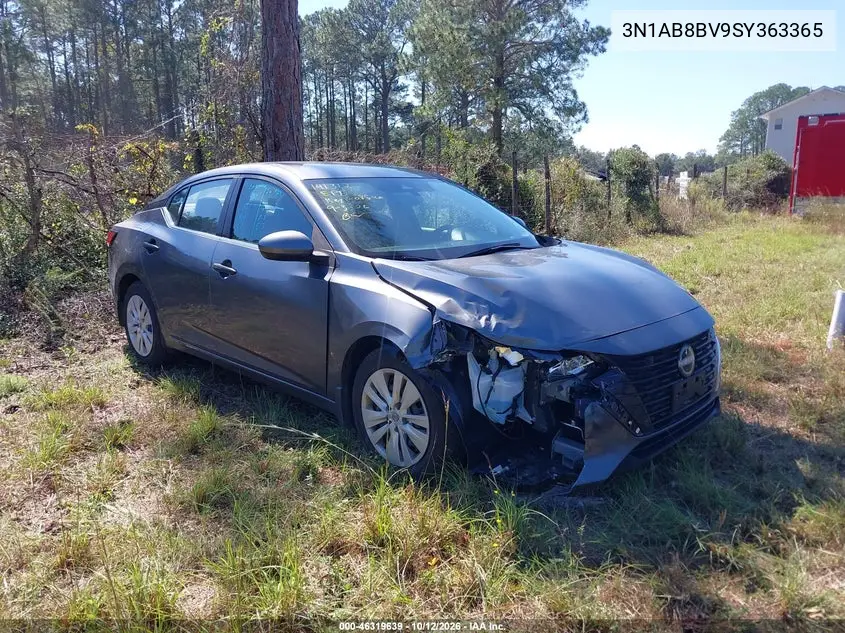 NISSAN SENTRA 2025, VIN 3N1AB8BV9SY363365