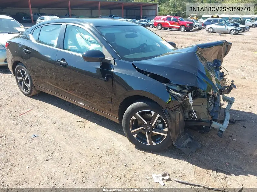 NISSAN SENTRA 2025, VIN 3N1AB8CV2SY359740