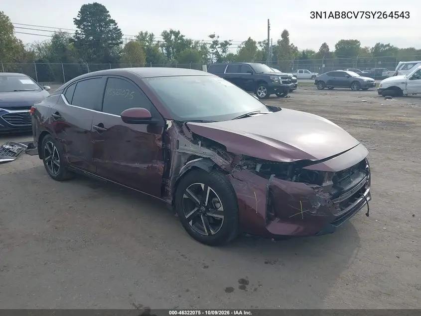 NISSAN SENTRA 2025, VIN 3N1AB8CV7SY264543