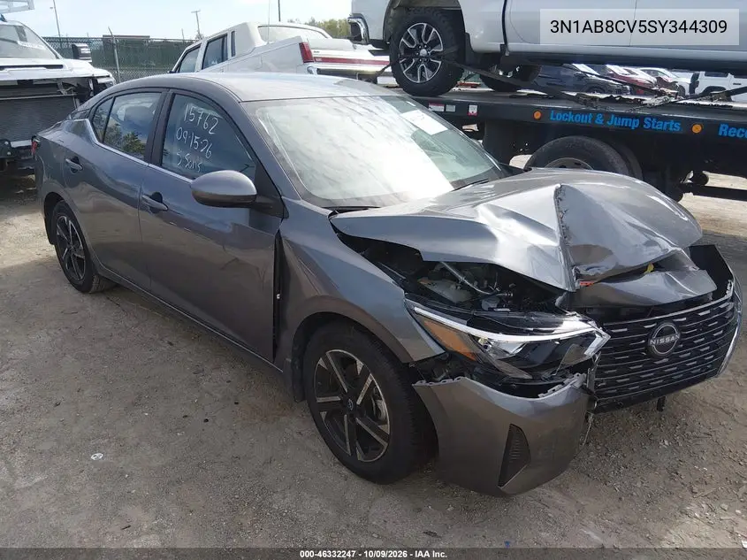 NISSAN SENTRA 2025, VIN 3N1AB8CV5SY344309
