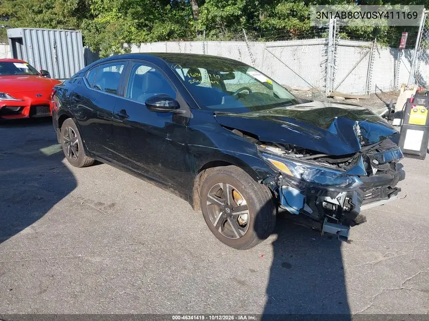 NISSAN SENTRA 2025, VIN 3N1AB8CV0SY411169