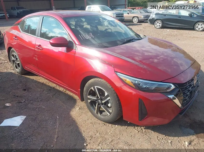 NISSAN SENTRA 2025, VIN 3N1AB8CV3SY273966