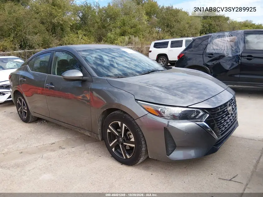 NISSAN SENTRA 2025, VIN 3N1AB8CV3SY289925