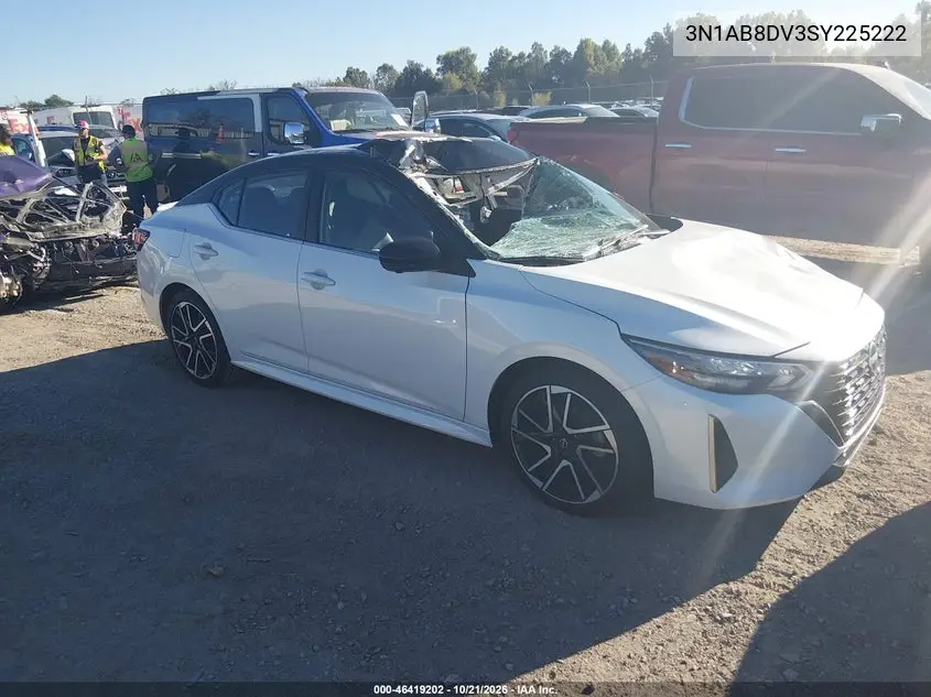 NISSAN SENTRA 2025, VIN 3N1AB8DV3SY225222