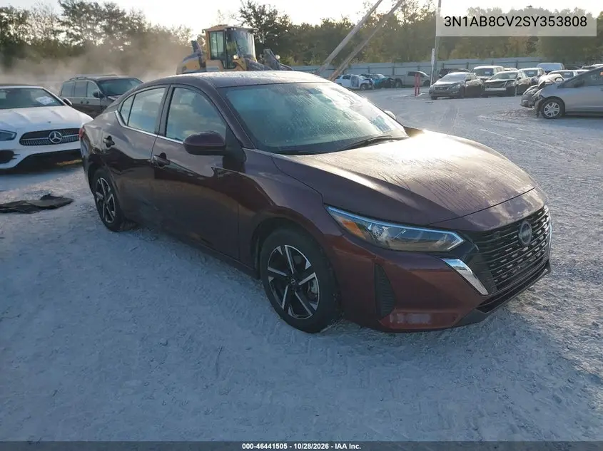 NISSAN SENTRA 2025, VIN 3N1AB8CV2SY353808