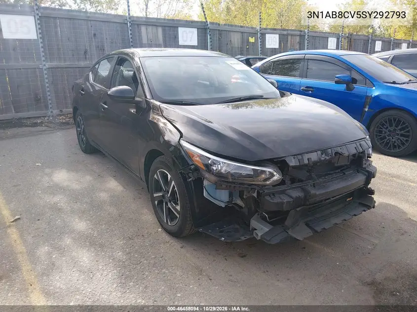 NISSAN SENTRA 2025, VIN 3N1AB8CV5SY292793